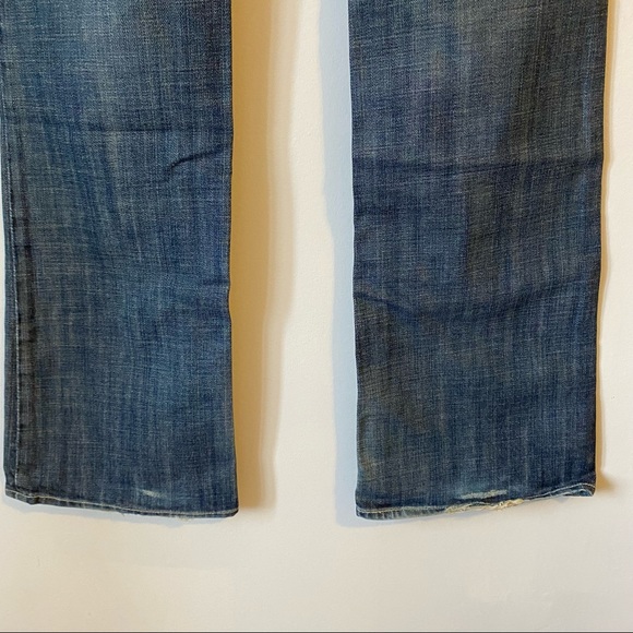 7 for all mankind women’s blue bootcut jeans 34” inseam. Size 31 - Picture 4 of 16